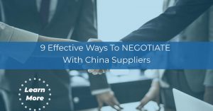 NEGOTIATE with china supplier